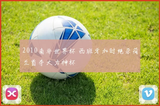 2010南非世界杯 西班牙加时绝杀荷兰首夺大力神杯