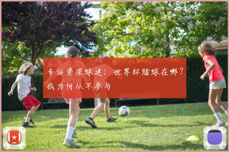 专访资深球迷：世界杯赌球在哪？我为何从不参与