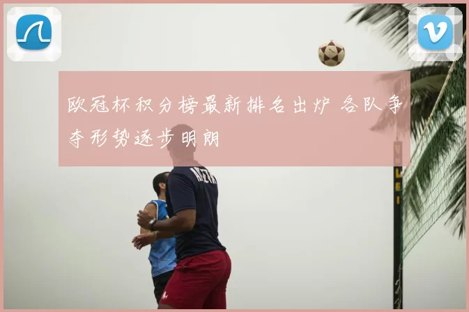 欧冠杯积分榜最新排名出炉 各队争夺形势逐步明朗