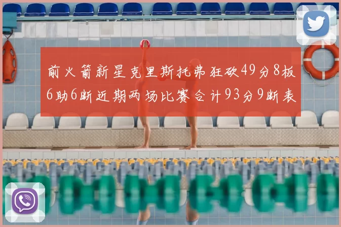 前火箭新星克里斯托弗狂砍49分8板6助6断近期两场比赛合计93分9断表现惊艳