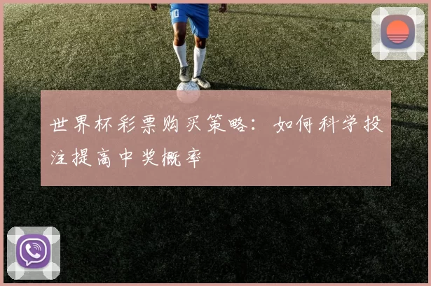 世界杯彩票购买策略:如何科学投注提高中奖概率
